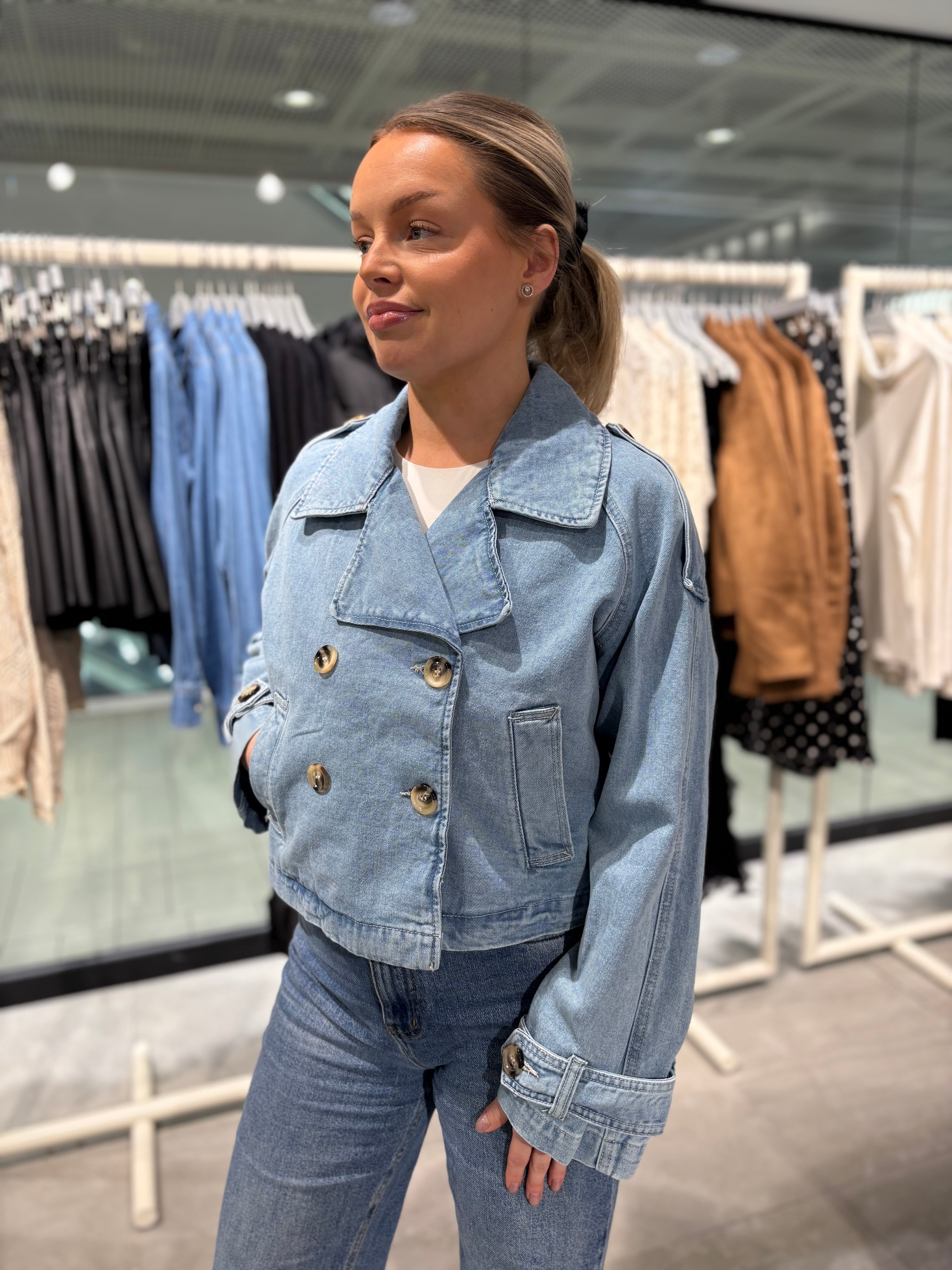 VMLELOU Jacket - Light Blue Denim